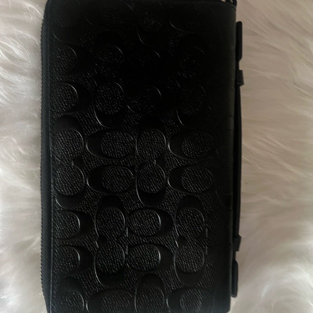 Coach Black Embossed Wallet